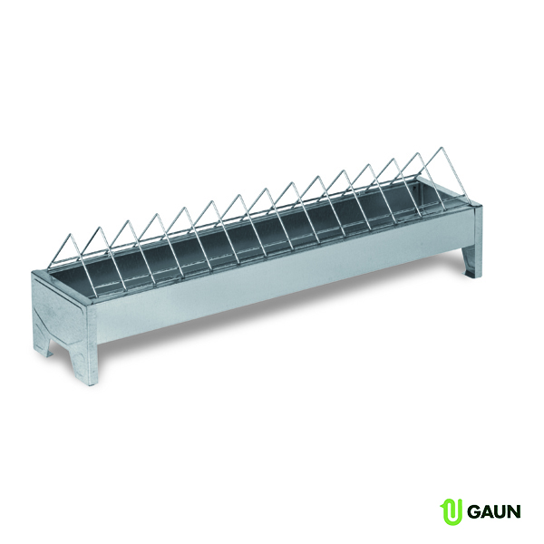 Mangeoire métalique poussins grille étroite 50 cm