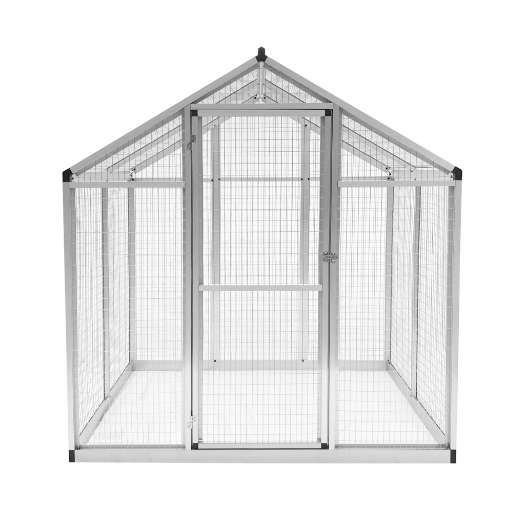 Aluminium volière 182x178x195 cm