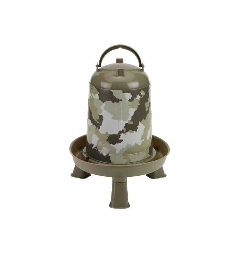  Eco kippendrinkbak met poten met camouflageprint 5 L