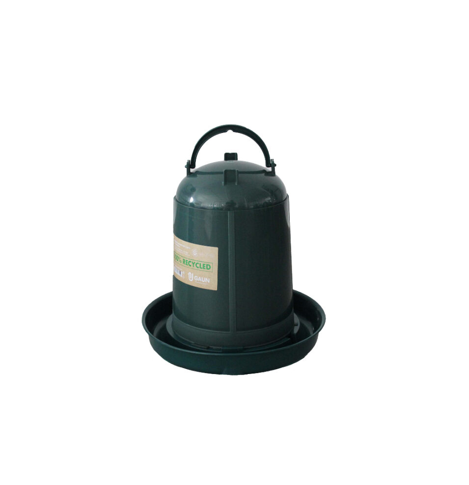 Eco gerecycleerde kippendrinkbak 5 L