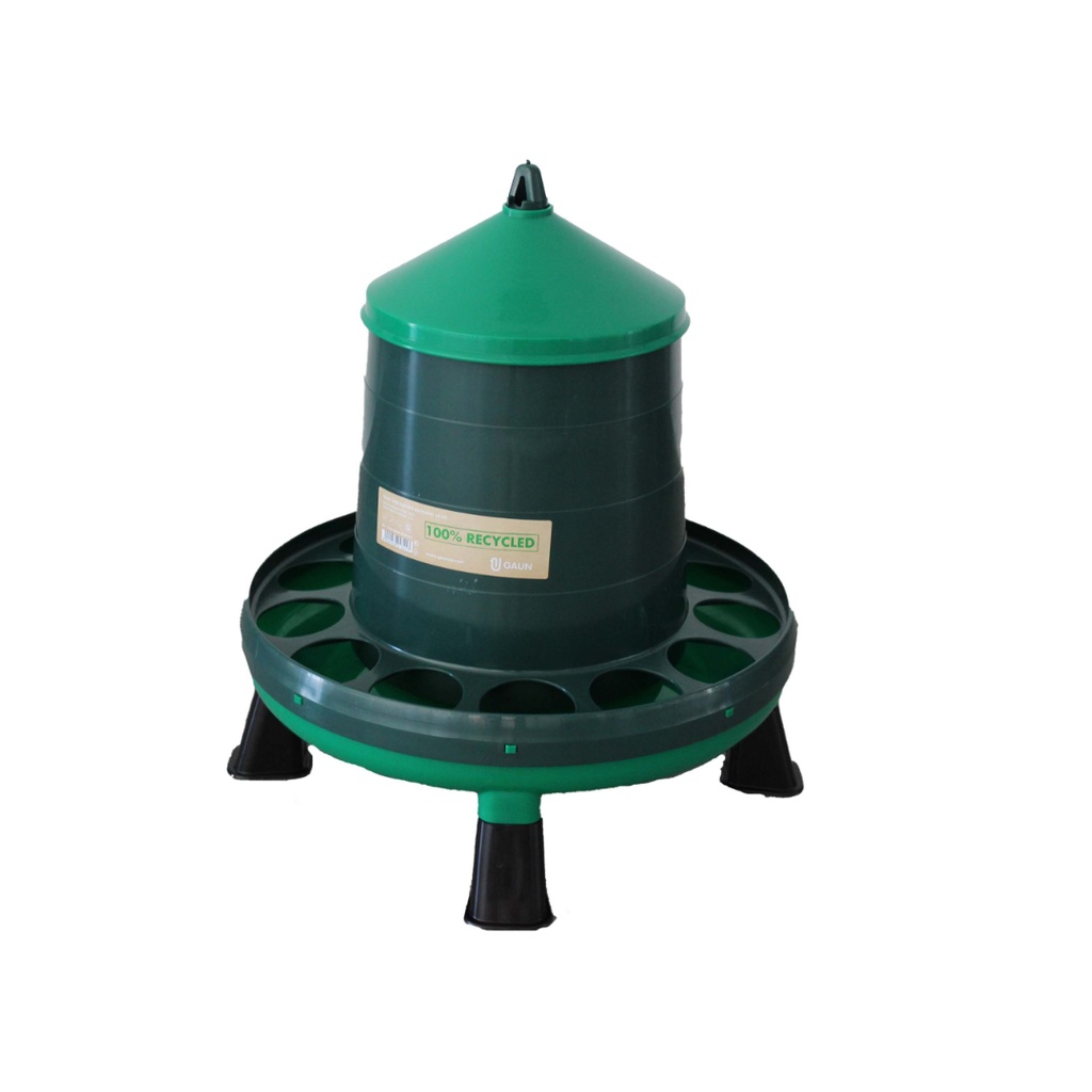 Recycled plastic poultry feeder with legs 12 kg