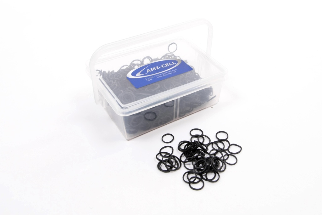 Élastiques pour tresses, boîte de 1000 pcs