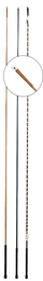 [FW55400] Lunging whip in leather with stroke 180cm